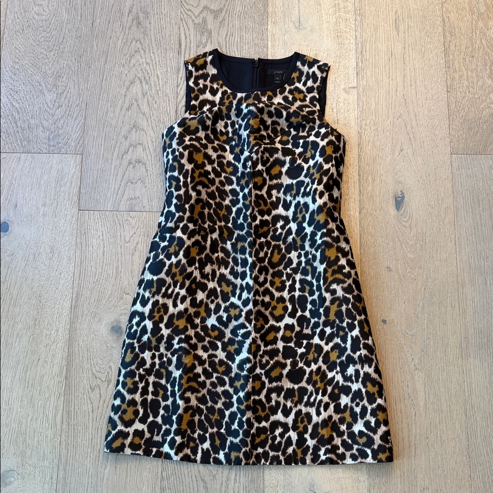 J.Crew Women’s Leopard Print Dress – Size 00 – NWT